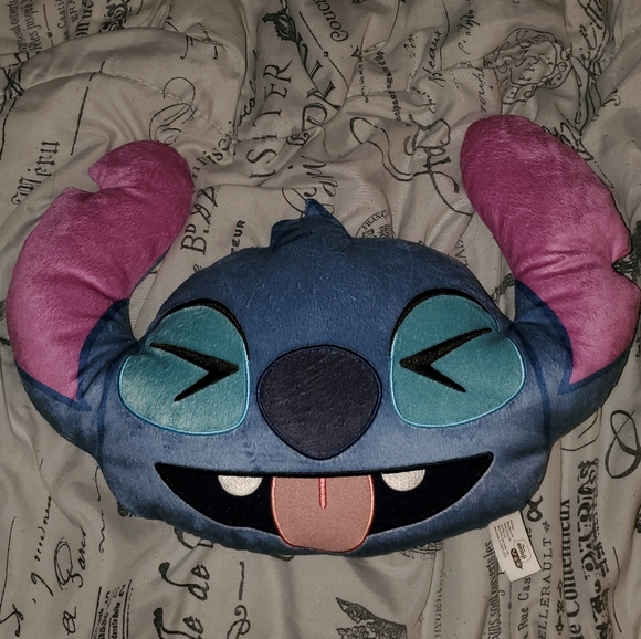 stitch emoji pillow